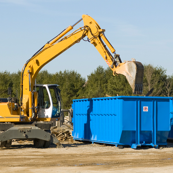 are there any restrictions on where a residential dumpster can be placed in Cumminsville